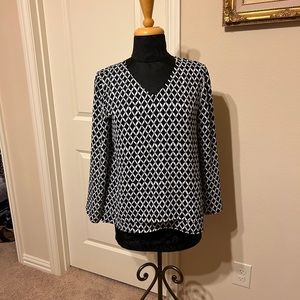 Chico’s Black and White Blouse - Size 0